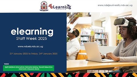 eLearning Tutorial for Staff – Ndejje University