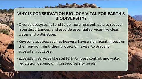 Why Is Conservation Biology Vital For Earth's Biodiversity? - Ecosystem Essentials