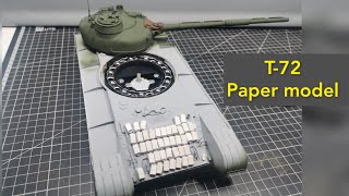 #12 T-72 paper model (part 12) Angraf model kartonowy