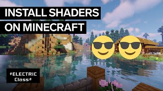how to download minecraft shaders in java l #ELECTRIC Class# l 2023 l