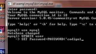 видео Error #1045 de Mysql generado en phpMyAdmin (Resuelto)