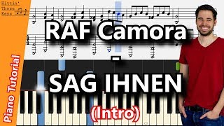 RAF Camora - SAG IHNEN | Piano Tutorial | German