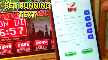 CARA MUDAH SETTING JAM MASJID DIGITAL | MENGGUNAKAN APLIKASI HP