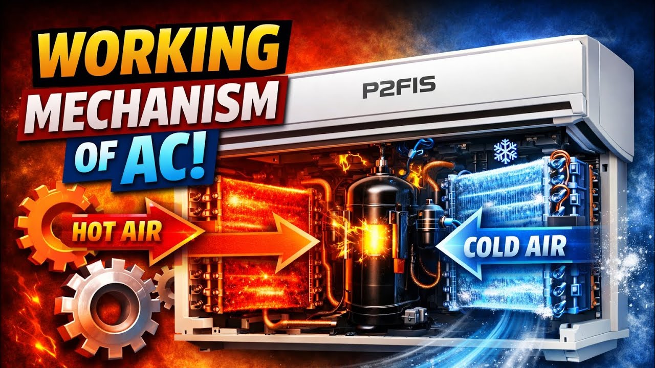How Air Conditioner Works? | AC Mechanism Explained | P2FIS - YouTube