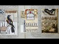 Craft with me | JUJU fabric bundles | antique book page pockets with flips