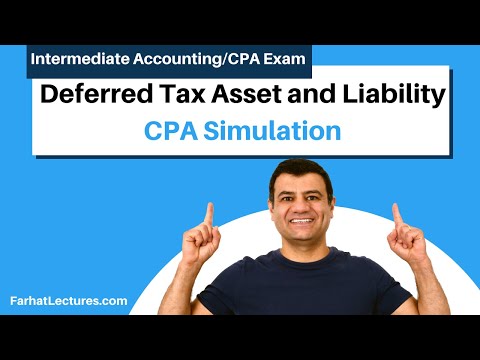 Deferred Tax Asset and Liability. CPA Exam Simulation. Intermediate Accounting.