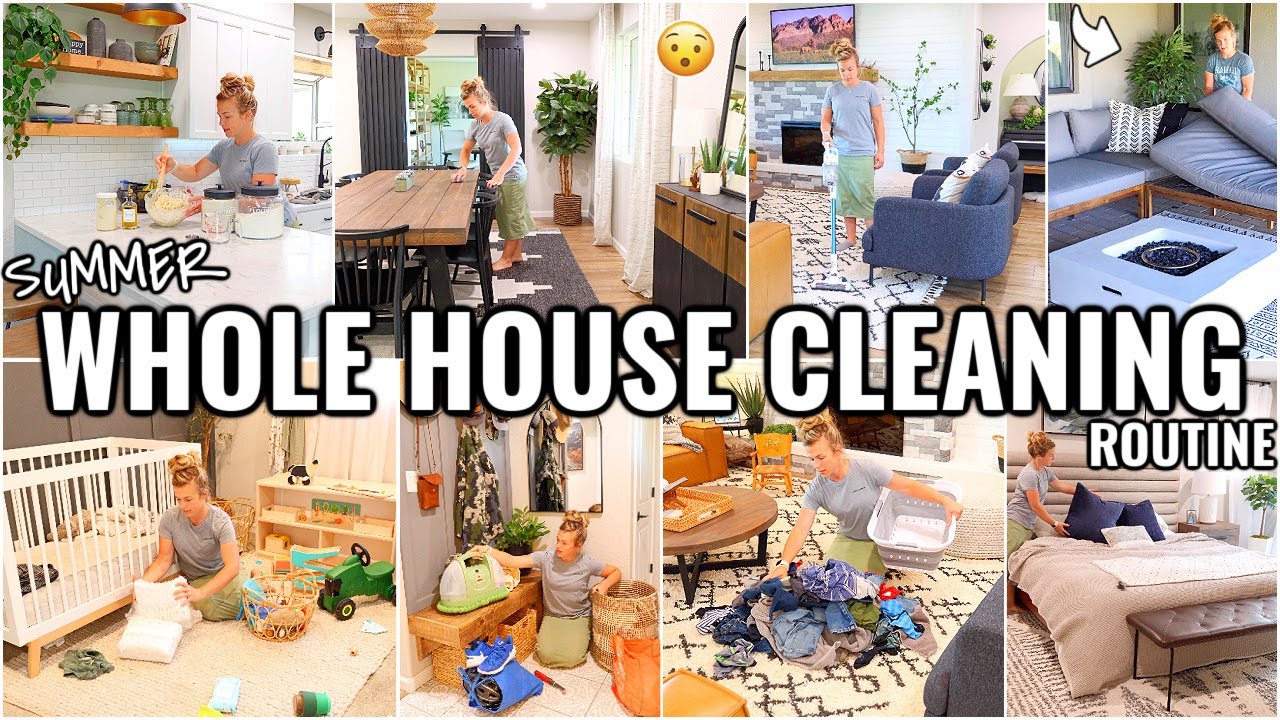 WHOLE HOUSE CLEAN WITH ME!🏠 WEEKLY CLEANING ROUTINE