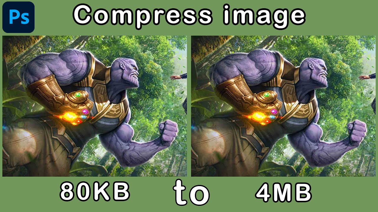 How to compress an image in photoshop | High resolution images in ...