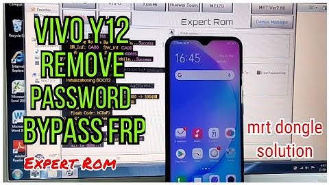 Vivo Y12 (1904) Hard Reset Remove Password/Pettern/Pin Bypass Frp Google Account Lock Via MRT Dongle