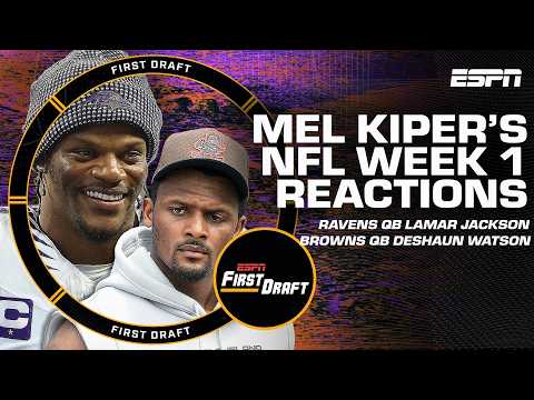 🤮Mel Kiper Jr. reacts to UGLY Browns' loss + MVP-Lamar is BACK!⭐️ | First Draft🏈