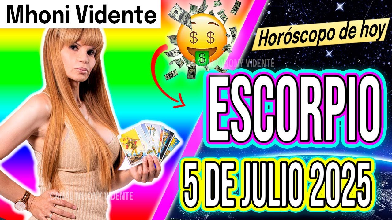 ESCORPIO ♏ 💸TE LLEGA UNA IMPORTANTE SUMA DE DINERO🤑🔮HOROSCOPO De Hoy 5 ...
