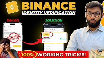 ✅ [Solution] Binance Identity Verification Failed Probelm | Binance Verification Failed