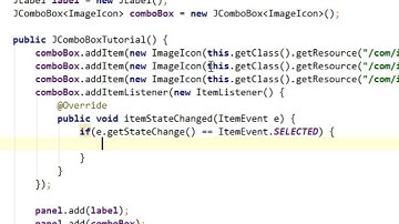 Java swing GUI tutorial #26: JComboBox, ItemListener and DefaultComboBoxModel
