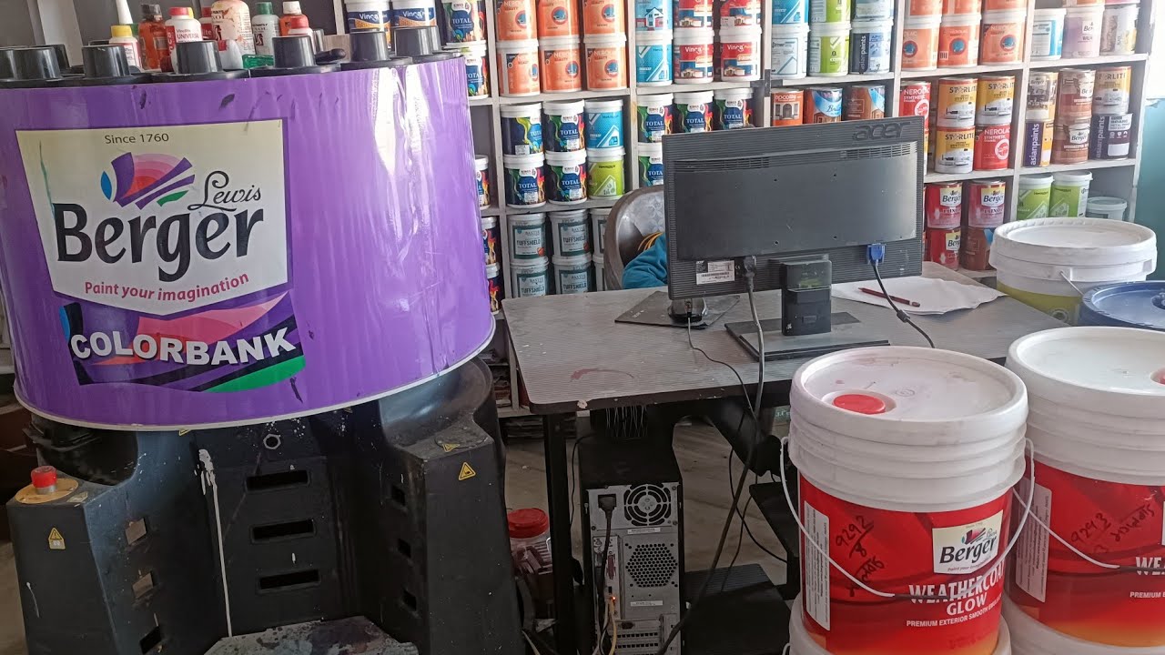 Berger paints color machine colorants software मशीन से कलर केसे बनता है देखे इस विडियो