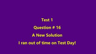 LSU MATH 2057 Corrections Test 1 and 2