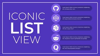 How to create the Iconic list view using HTML and CSS -- HTML List View