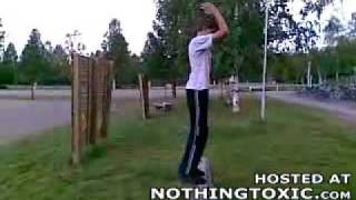Learn How Not to Do a Backflip Off of a Bench