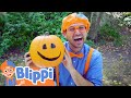 Blippi Visits the Pumpkin Park - Decorating Pumpkins - Halloween Special | Moonbug Play and Learn