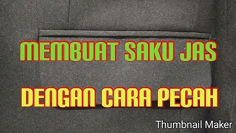 CARA MEMBUAT SAKU/KANTONG JAS