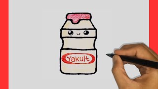 Cara Menggambar Minuman Yakult | Tutorial menggambar