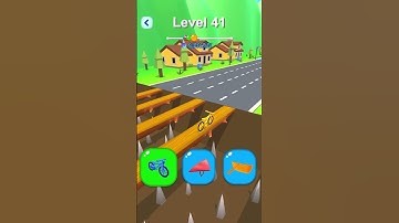 Shape-Shifting 🚙 🚁🛵 Race | Gameplay Level - 41 | Hyper Casual Mobile📱 App | Android,iOS - NEW UPDATE