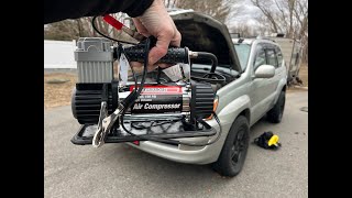HARBOR FREIGHT TOOL REVIEW. BUY THIS NOW!! PORTABLE AIR COMPRESSOR.
