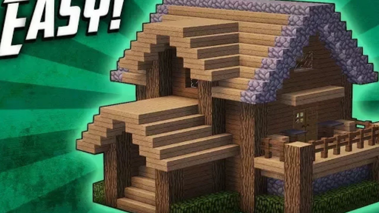 Minecraft: How To Build A Survival Starter House Tutorial (#2) - YouTube