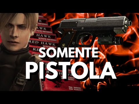 Dá pra zerar RESIDENT EVIL 𝟦 SÓ com o a ＰＩＳＴＯＬＡ? 