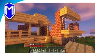 #Minecraft - Starting To Build The Farmhouse - Minecraft Obsidian Gate Mod Server Part 2