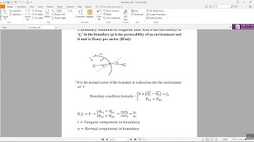 Electric and Magnetic field and Current boundary condition