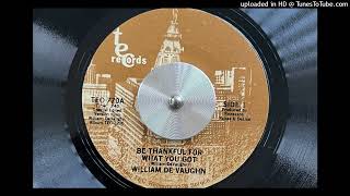 William DeVaughn - Be Thankful for What You Got (1980) (TEC) 1980