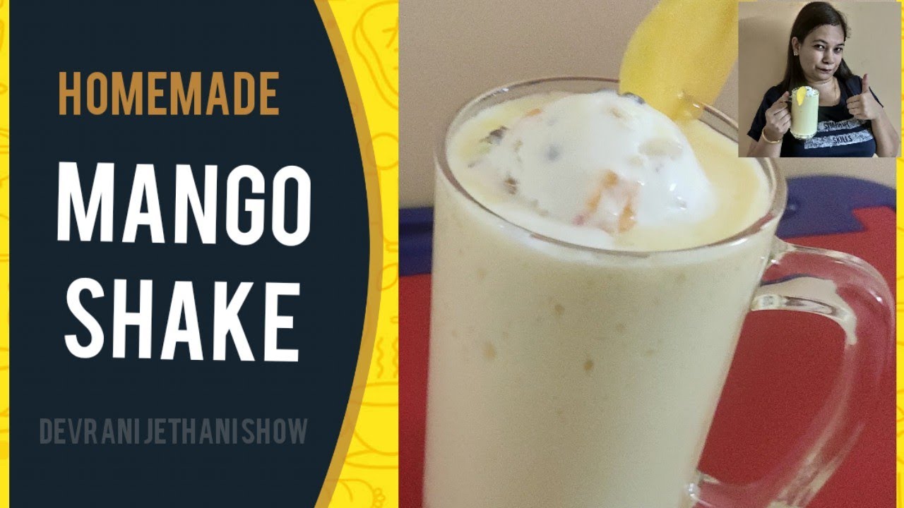 Mango shake recipe, mango shake at home, healthy drinks, lockdown