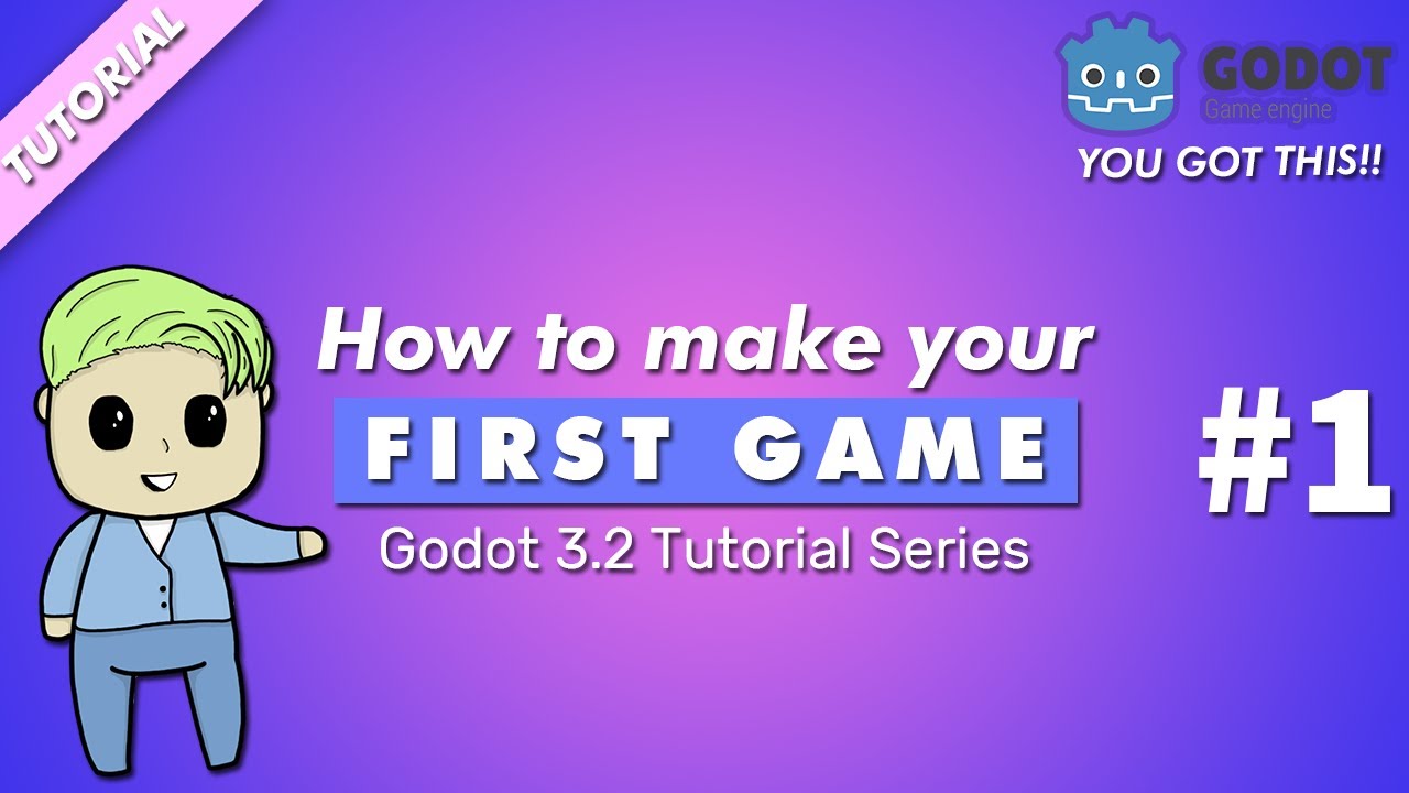 How To Make Your First Game | Godot 3.2 Tutorial Part 1 - YouTube