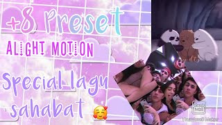  8 PRESET ALIGHT MOTION LAGU SAHABAT🥰💚//DITA ALDIANI PUTRI