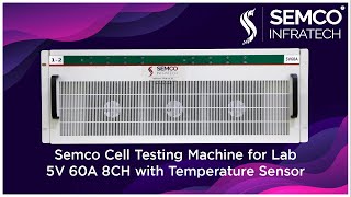 Lithium-ion Cell Testing Machine For Lab SIT 5V 60A 8CH with temperature sensor