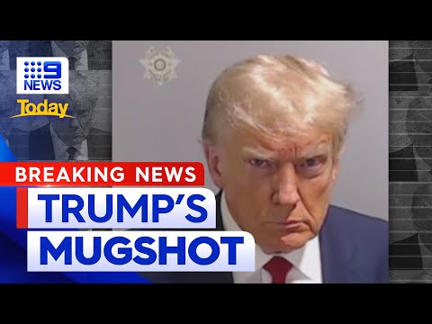 Donald Trump&#39;s mugshot released | 9 News Australia