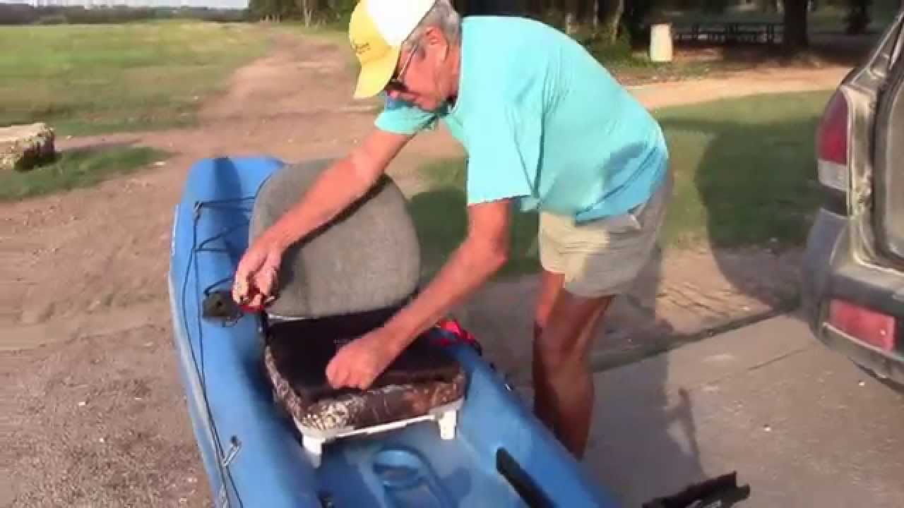 Lou's Kayak seat upgrade - YouTube