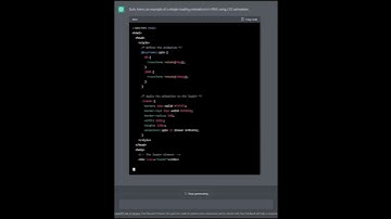 Chatgpt making a loading animation| how to use chatgpt | chatgpt tutorial #html #css #tutorial