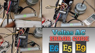 Voltas non Inverter AC error code explain in Hindi #E5 #E6 #E9 @sainisolutionrepairing