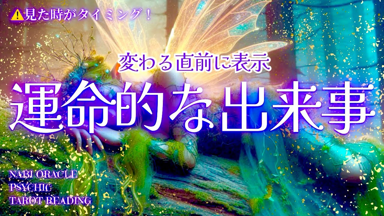 霊能者タロット🌈じわり変わるあなたの運命。気づける人はラッキー🕊️🌿【運命的なできごと】