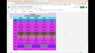 NEW IN PERSON SCHEDULE