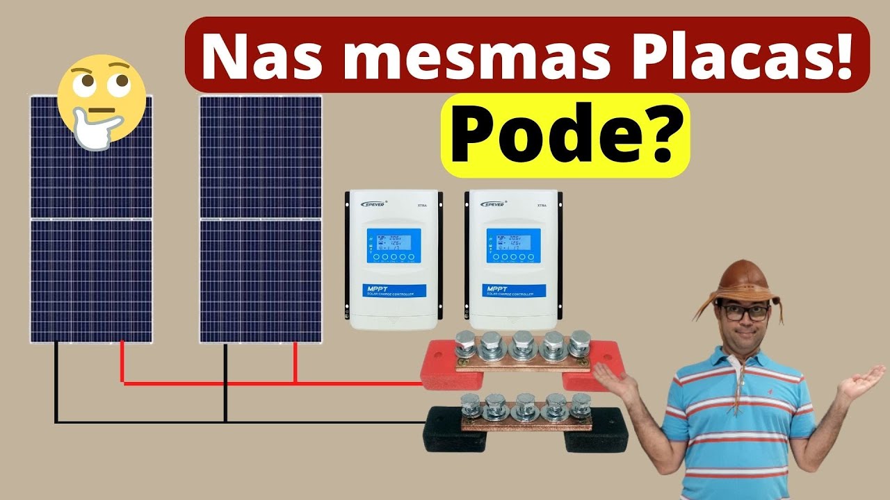 Vários Controladores no mesmo barramento de Placas Solares Pode?