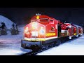 Let's Hand Over the Santa's Gifts - Christmas Train Cartoon - Choo choo train kids videos