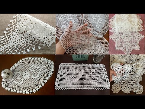 dantel masa örtüsü modelleri/tığişi sehpa örtüsü dantel örnekleri/vitrin/şömentablo/crochet patterns