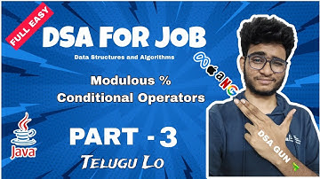 Modulus, OR, And Operators problem. Free Java dsa course in Telugu | Part - 3 Engineering Animuthyam