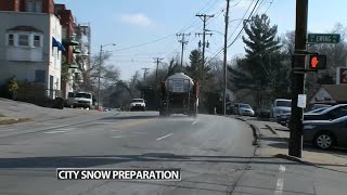 Crews out early and in full force across Louisville to get ahead of incoming winter weather