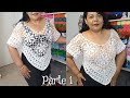 Blusa a Crochet Ensueño/parte 1 #normaysustejidos #blusasnorma