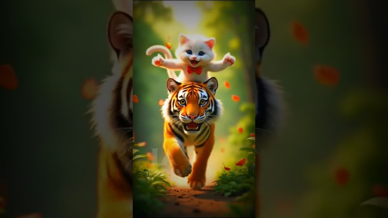 "Tiger's Impossible Rescue Mission: Saving a Cat!"