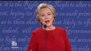 Watch Hillary Clinton's full opening statement from the first debate