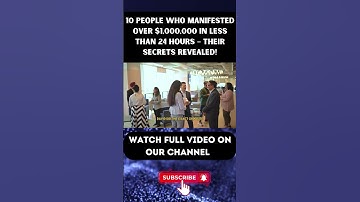10 People Who Manifested Over $1,000,000 in Less Than 24 Hours – Their Exact Strategies Part 7
